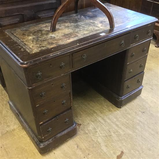 Small pedestal desk